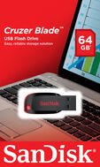 Pen SanDisk Cruzer Blade 64GB USB2.0 image number null