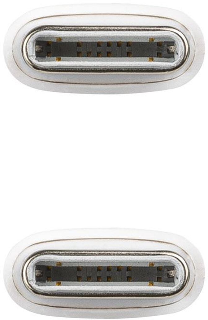 Cabo USB 2.0 60W 3A Nanocable USB-C M/M 1 M Branco image number 3