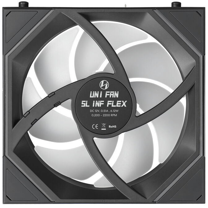 Ventoinha Lian Li UNI FAN SL120 Infinity FLEX Wireless Preto 120mm (Pack 3) image number 5