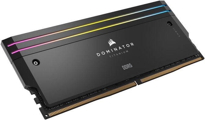 Corsair Kit 64GB (2 x 32GB) DDR5 6400MHz Dominator Titanium RGB Black CL32 image number 4