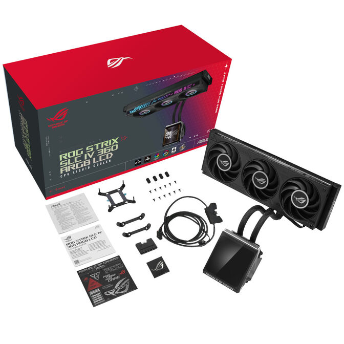 Water Cooler CPU ASUS ROG STRIX SLC IV LCD 360mm ARGB Preto image number 6