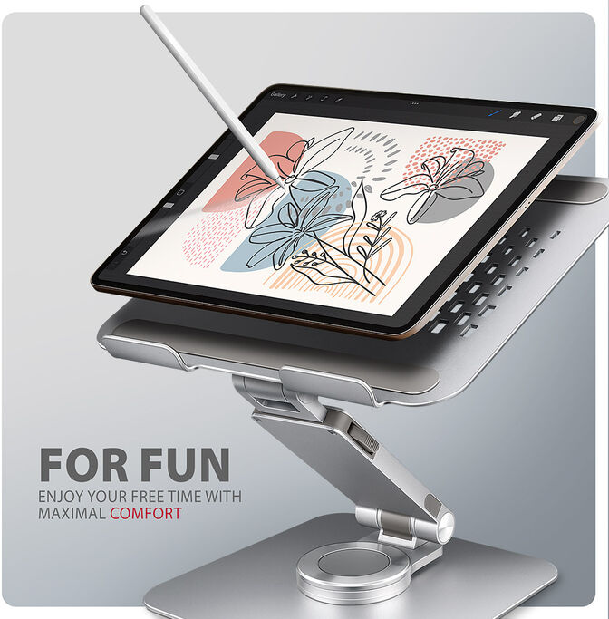 Suporte Elevat&oacute;rio Rotativo AXAGON STND-LR para Port&aacute;teis 10"-16" image number 13