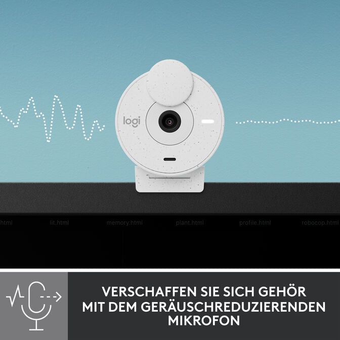 Webcam Logitech Brio 300 Full HD 1080p USB Type-C Branca image number 17