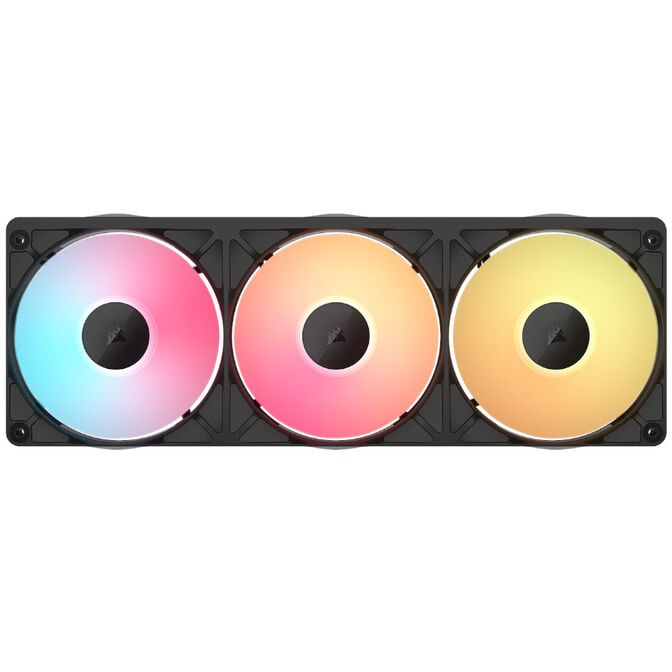 Ventoinha Corsair iCUE Link RX360 II Unified Frame Pretas RGB PWM Tripla Vento&iacute;nha 120mm (360mm) com HUB image number 1