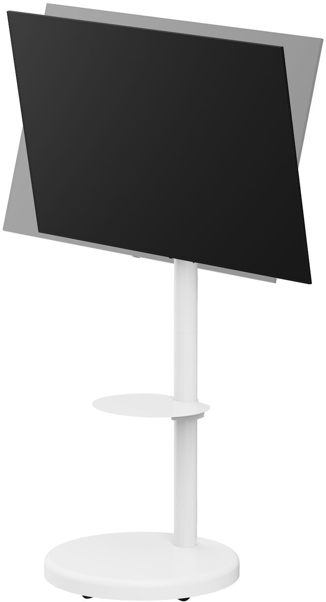 Suporte M&oacute;vel de Ch&atilde;o Ewent EW1550 Heavy-Duty Mobile TV Floor Stand 37" - 86" Branco image number 6