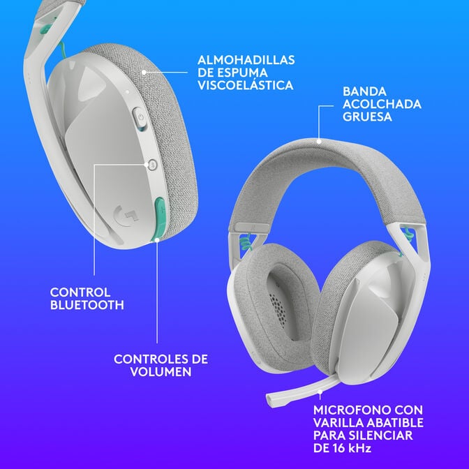 Headset Logitech G321 Lightspeed Wireless Branco image number 7