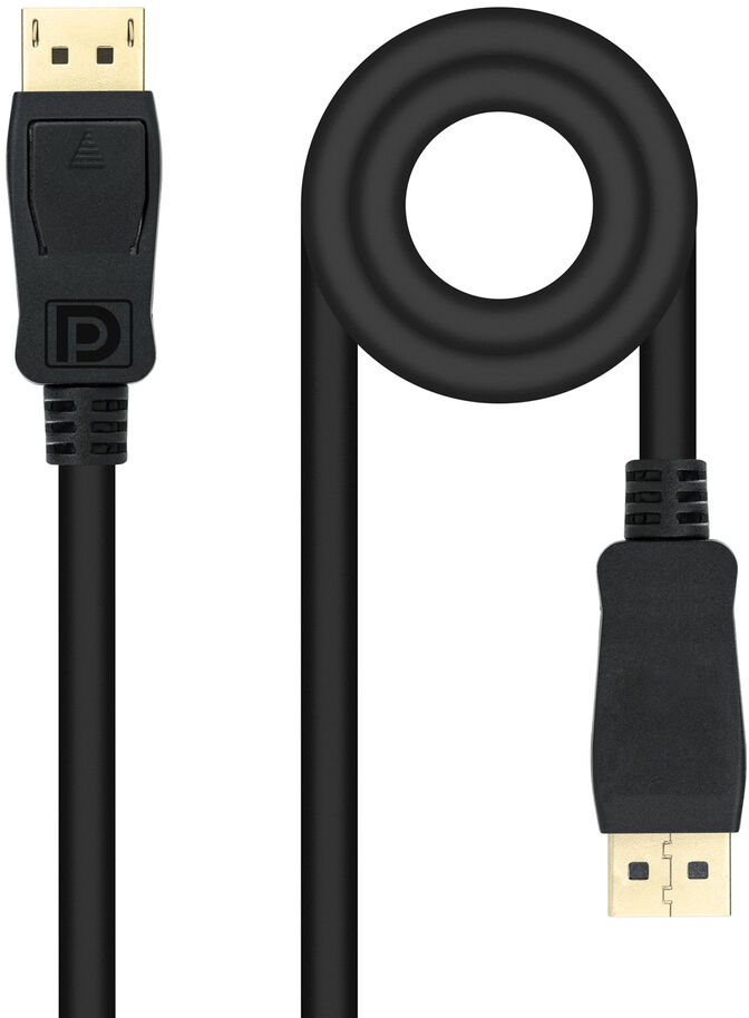 Cabo DisplayPort 1.4 Nanocable DP M/M 1 M Preto image number 0