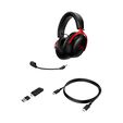 Headset HyperX Cloud III DTS Wireless/Bluetooth Preto/Vermelho image number null