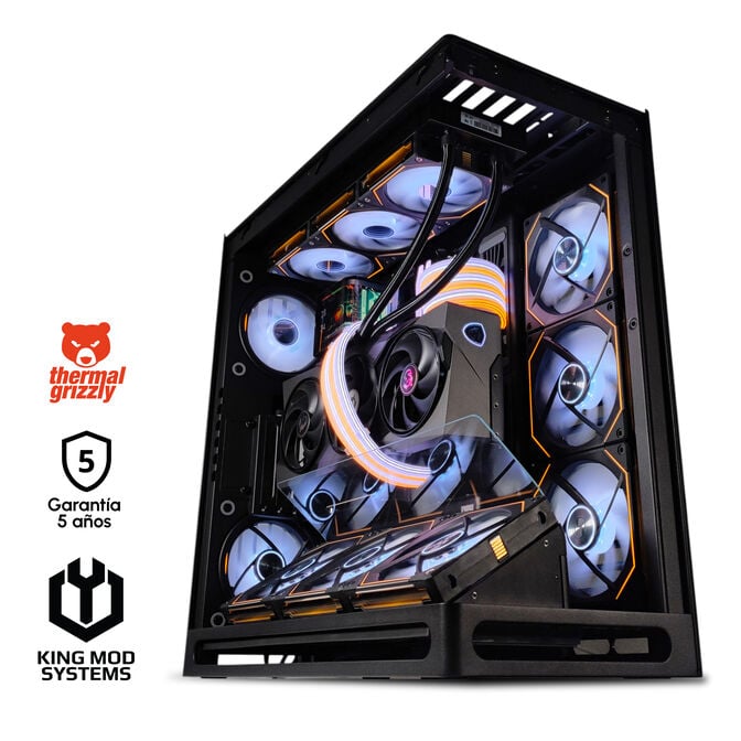Computador King Mod Gamer-PC Ryzen 7 9800X3D 64GB DDR5 2TB RTX 5090 WiFi W11 Bonus