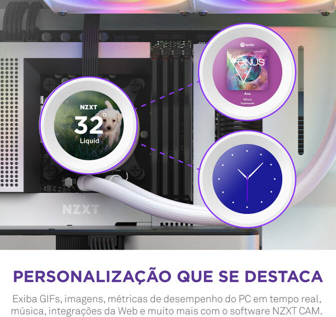 Water Cooler CPU NZXT Kraken Elite 280 RGB Branco image number 4