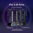 Router GL.iNet GL-BE9300 Flint 3 Wireless Wi-Fi 7 Tri Band image number null