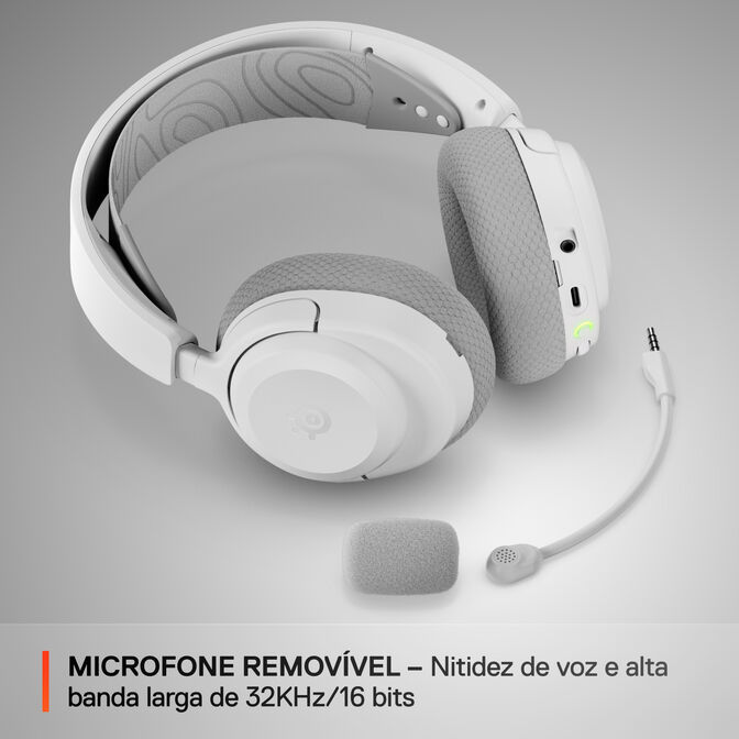 Headset Steelseries Arctis Nova 3P Wireless/Bluetooth Branco image number 7