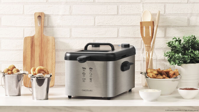 Fritadeira a &Oacute;leo Cecotec CleanFry Infinity 3000 3L 2400W Full Inox image number 7
