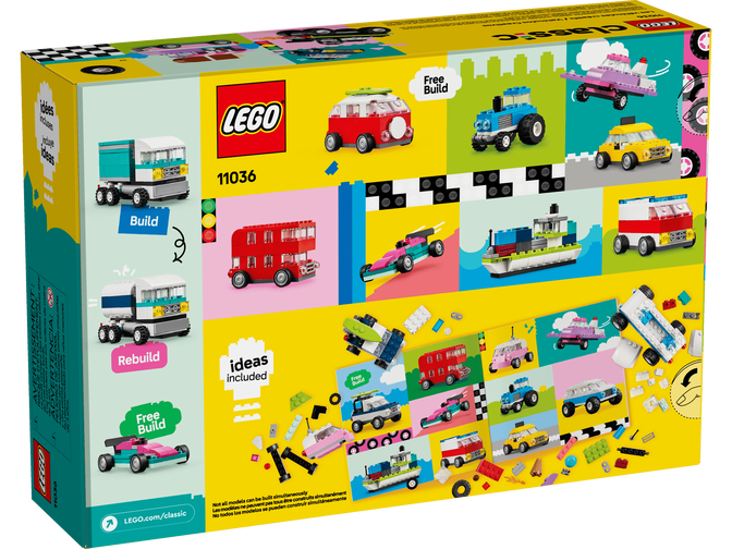 LEGO Classic: Ve&iacute;culos Criativos, 900 Pe&ccedil;as (11036) image number 1