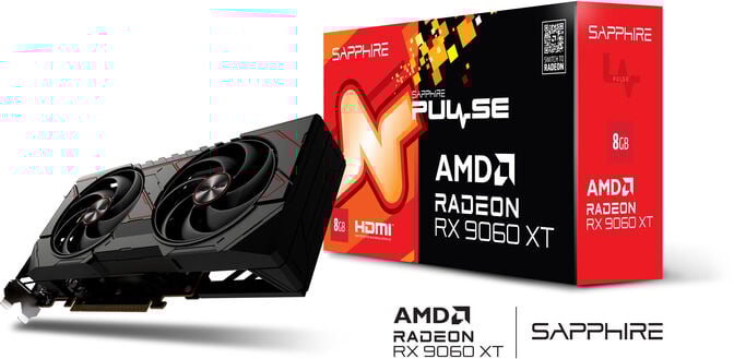 Gr&aacute;fica Sapphire Radeon RX 9060 XT Pulse OC 8GB GDDR6 image number 8