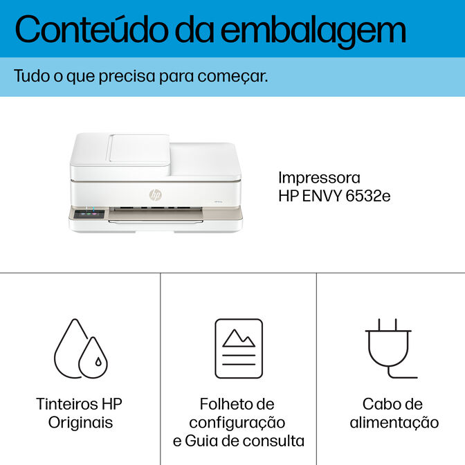 Impressora Multifun&ccedil;&otilde;es a Jato de Tinta HP Envy 6532e All-in-One WiFi image number 7