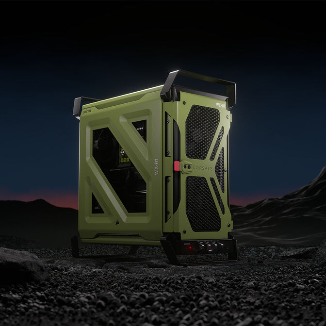 Caixa E-ATX Corsair WARTHOG RS Perfomance Verde Militar Vidro Temperado image number 18