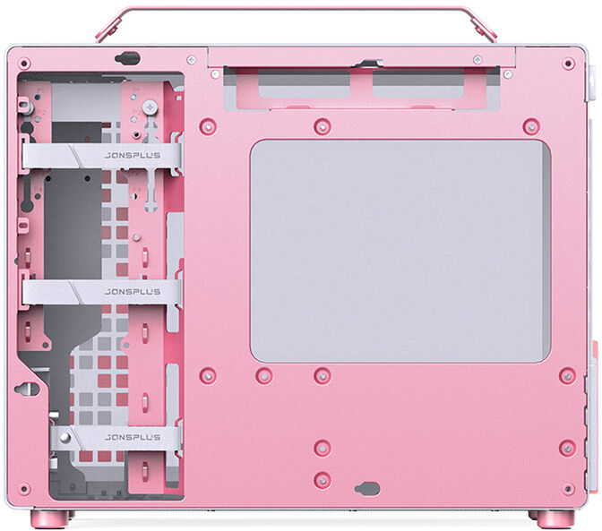 Caixa Micro-ATX Jonsbo Z20 Branco/Rosa image number 3