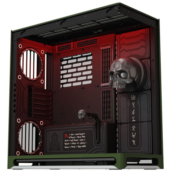 Caixa ATX HAVN HS 420 Base Preto DOOM The Dark Ages Limited Edition image number 1