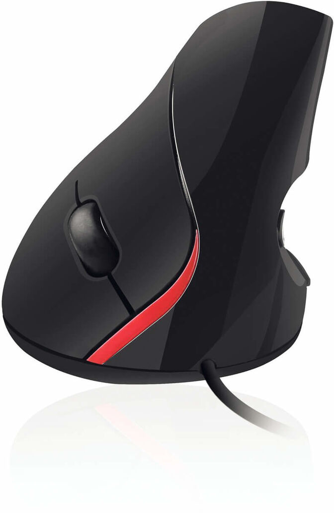 Rato Vertical Ewent 1000 DPI Ergon&oacute;mico USB 2.0 Preto image number 0