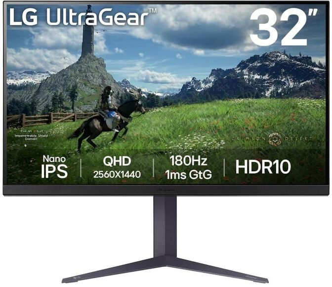 Monitor Gaming LG UltraGear 32" 32GS85Q Nano IPS QHD 180Hz 1ms FreeSync G-SYNC Compatible image number 0