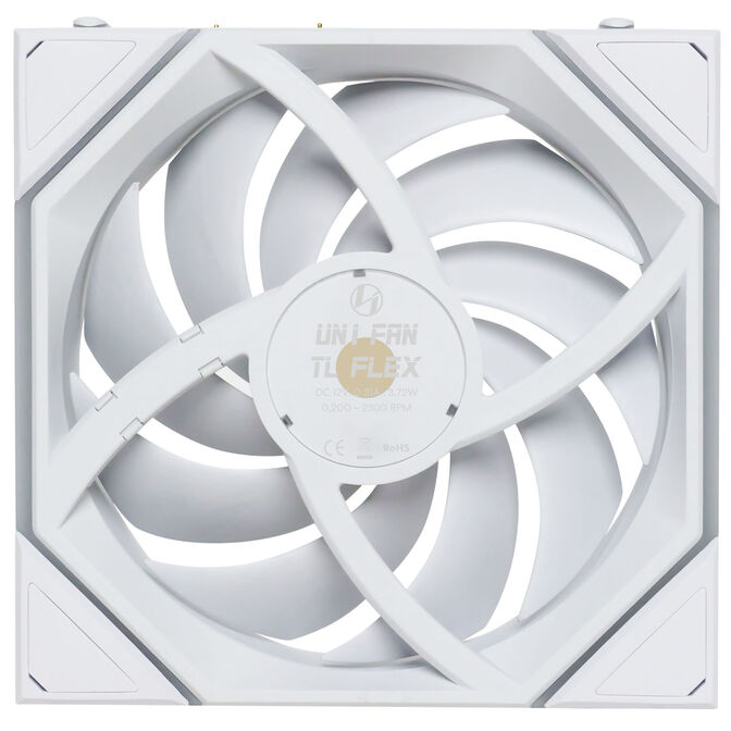 Ventoinha Lian Li UNI FAN TL120 FLEX Wireless Reverse Blade Branco 120mm image number 4