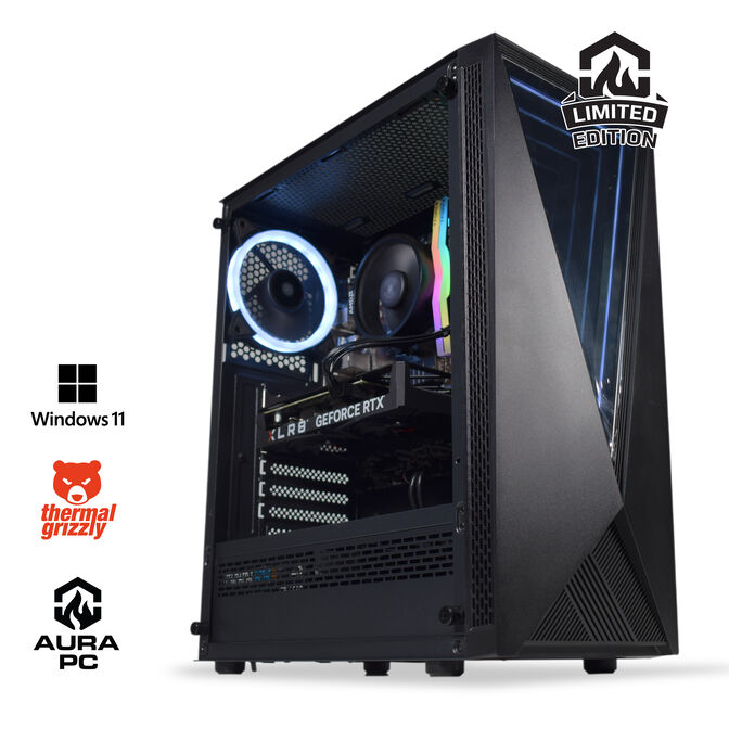 Computador AURA Limited-PC Ryzen 5 5600 32GB DDR4 1TB RTX 4060 WiFi W11 Bonus