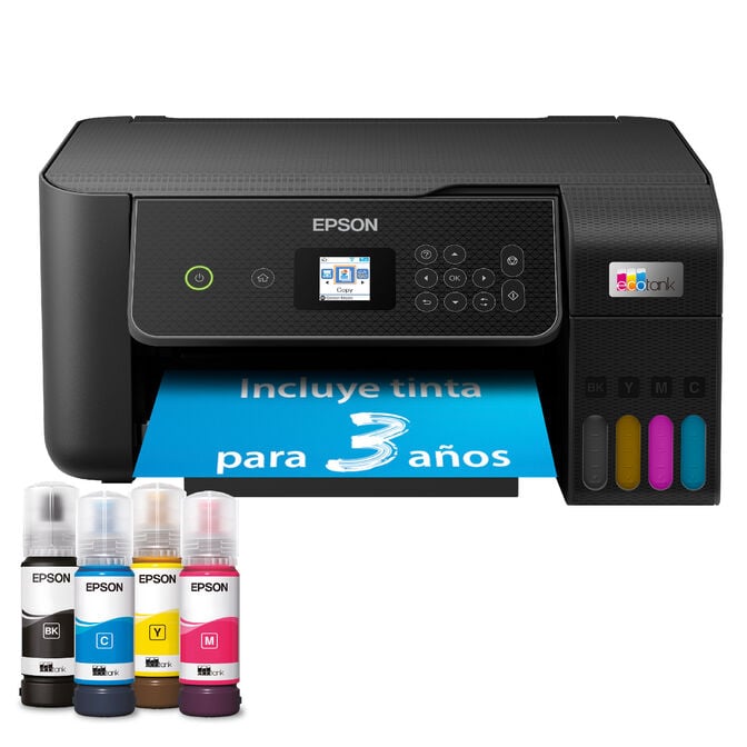 Impressora Multifun&ccedil;&otilde;es a Jato de Tinta Epson EcoTank ET-2870 Wi-Fi image number 2