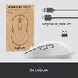 Rato Logitech Signature M650 L for Business 4000DPI Wireless/Bluetooth Branco image number null