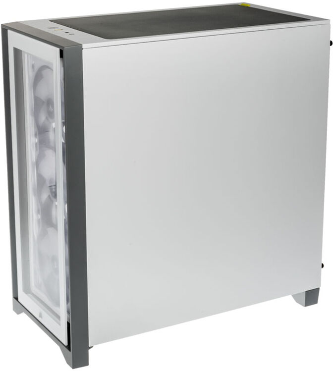 Caixa E-ATX Corsair iCUE 4000X RGB Branco Vidro Temperado image number 2