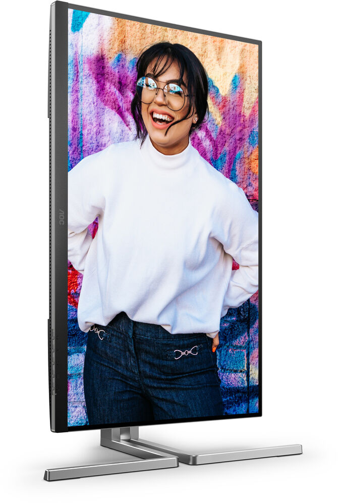 Monitor AOC 27" Q27U3CV IPS QHD 75Hz USB-C (PD65W) USB-C Docking image number 7