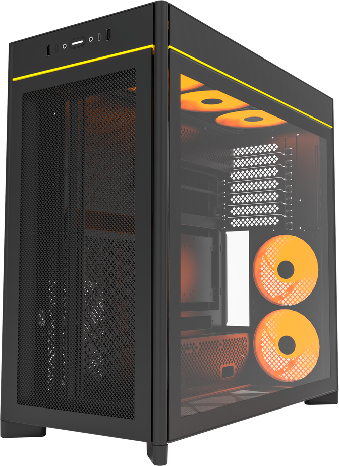 Caixa ATX Montech HS01 Pro Preto image number 1