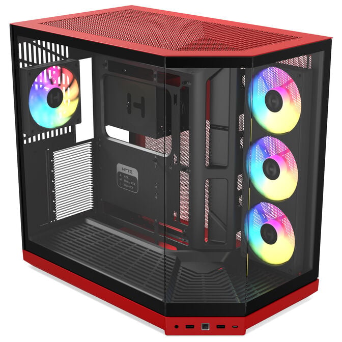 Caixa E-ATX Hyte Y50 Vidro Temperado Wild Cherry image number 2
