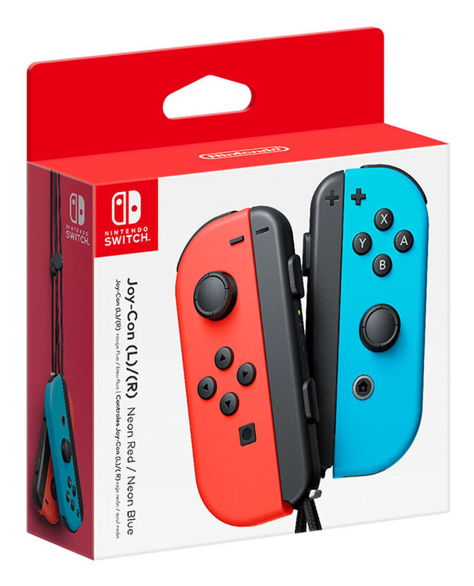 Comando Nintendo Joy-Con (set Esq/Dir) Azul N&eacute;on/Vermelho N&eacute;on BTR image number 1