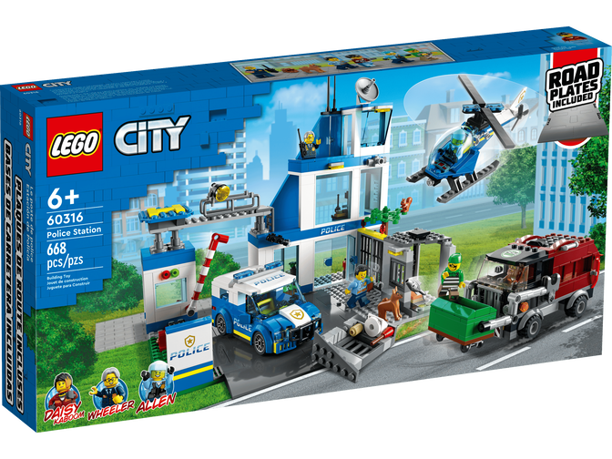 LEGO City: Esquadra da Pol&iacute;cia, 668 Pe&ccedil;as (60316) image number 0