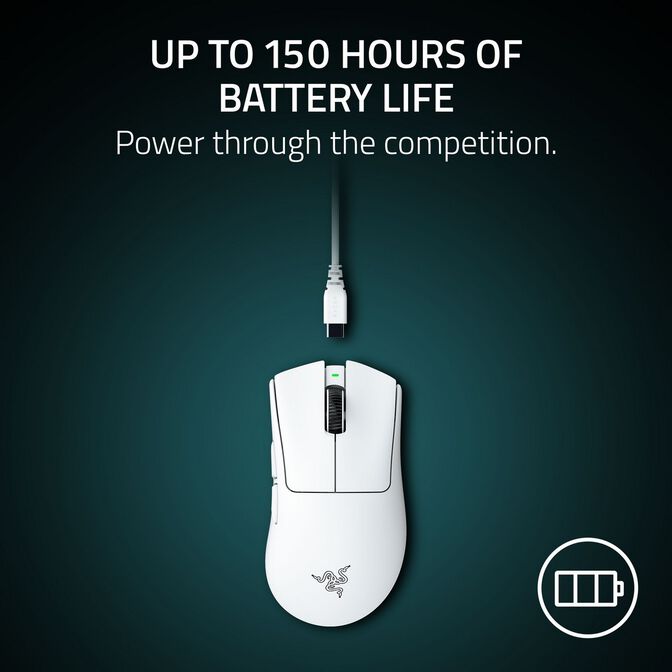 Rato Razer DeathAdder V4 Pro 45000DPI Wireless Branco image number 5
