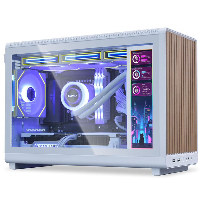 Monitor Port&aacute;til Lian Li 8.8" Branco image number 9