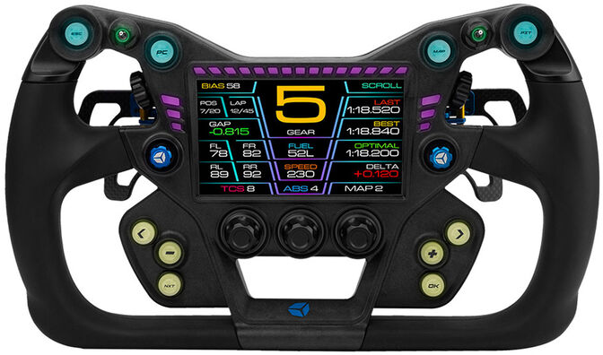 Volante Cube Controls GTX2 Grip (32cm) - Preto / Azul image number 0