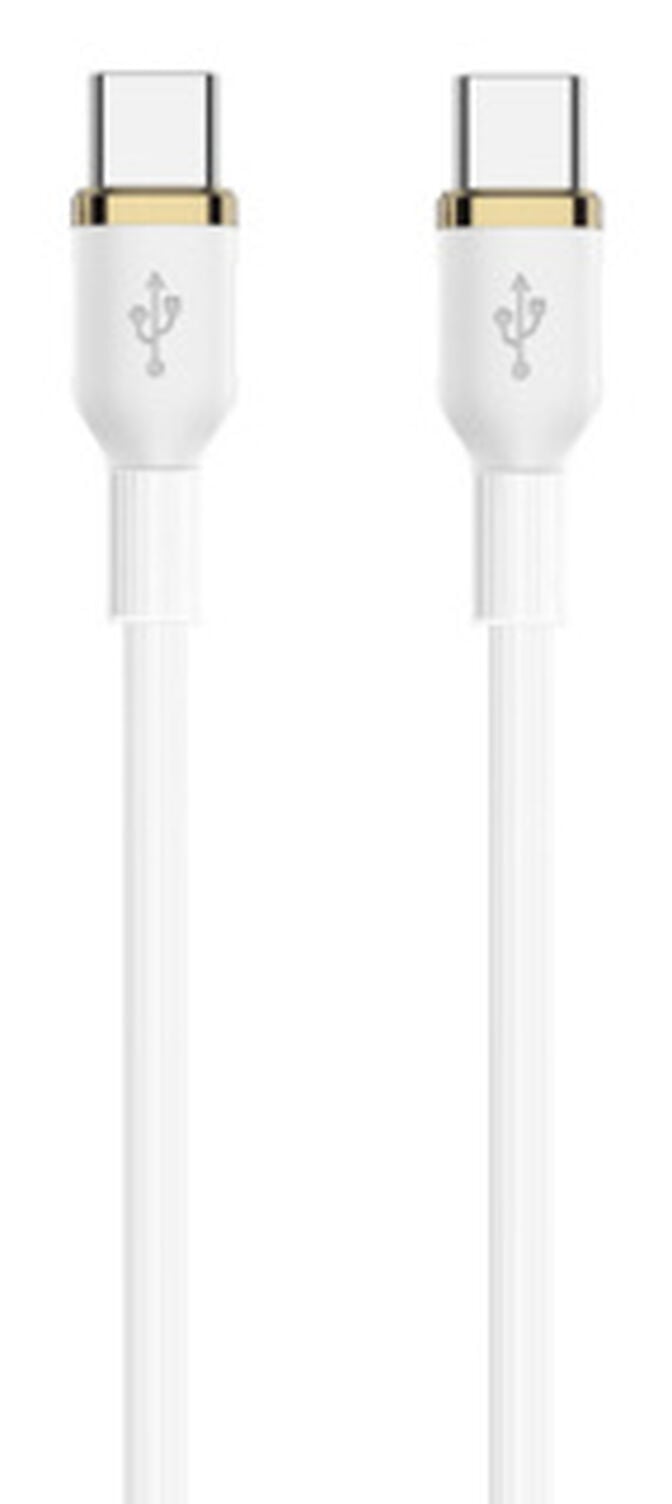 Cabo USB-C Ewent EC1093 Silicone PD240W 480Mbps 1m Branco image number 0