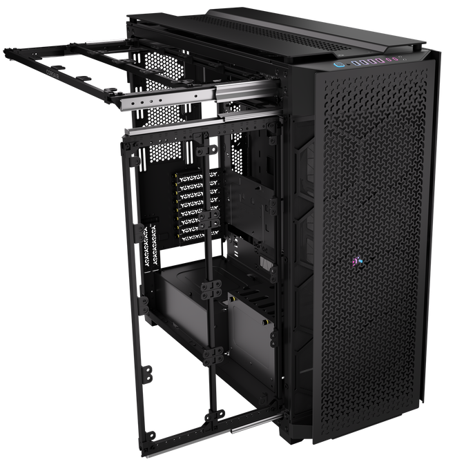 Caixa E-ATX Corsair 9000D RGB Airflow Preta Vidro Temperado image number 3