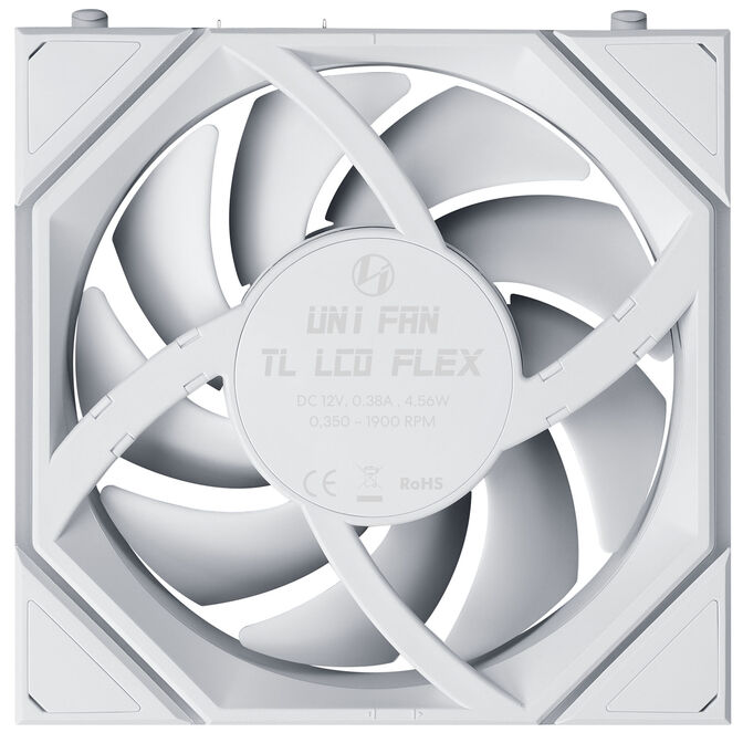 Ventoinha Lian Li UNI FAN TL120 LCD FLEX Wireless Reverse Blade Branco 120mm image number 4
