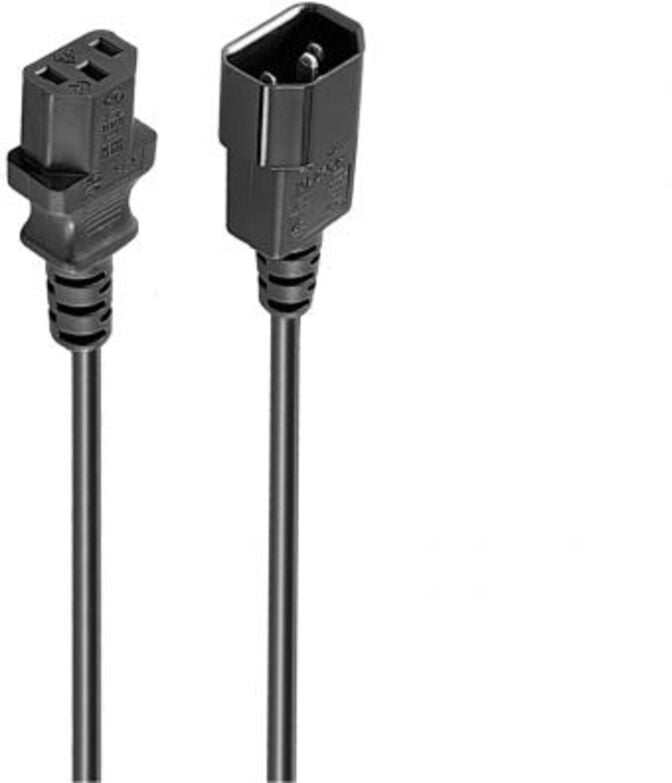 Cabo de Alimenta&ccedil;&atilde;o de Extens&atilde;o Ewent EC1915 VDE C14-C13 Macho/F&ecirc;mea 5m Preto image number 0