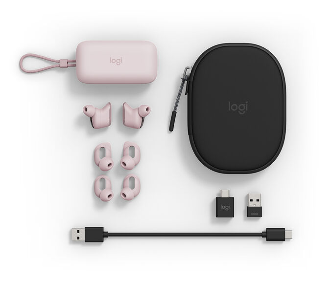 Earbuds Logitech Zone True Wireless Bluetooth ANC Grafite image number 4