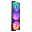 Ventoinha NZXT F360 RGB Core Single-Frame Pretas - Tripla Ventoinha 120mm ( 360mm ) image number null