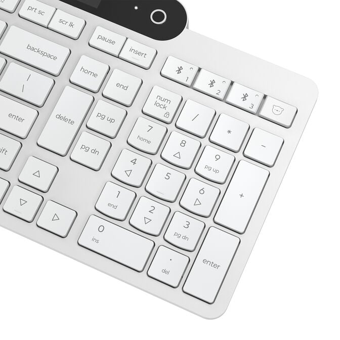 Teclado Lenovo 800 Auto-Carreg&aacute;vel BT Branco image number 8