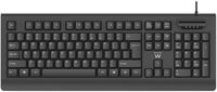 Teclado Ewent EW3287 com Smart Card Reader USB PT Preto