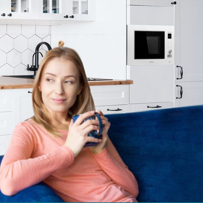 Micro-ondas de Encastre Cecotec GrandHeat 2090 Built-In Touch White 1200W 21L image number 5