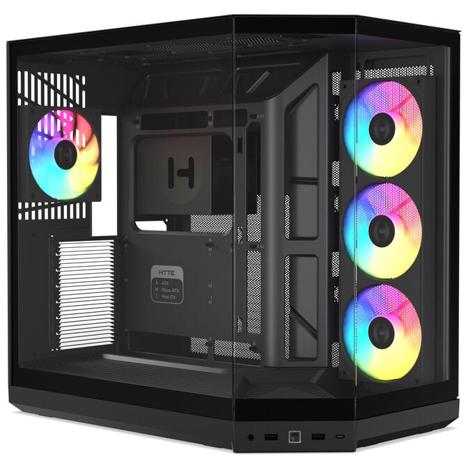 Caixa E-ATX Hyte Y50 Vidro Temperado Preto image number 0