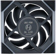 Ventoinha Lian Li UNI FAN SL120 LCD Wireless RGB Reverse Blade PWM Preto 120mm (Pack 3) image number null