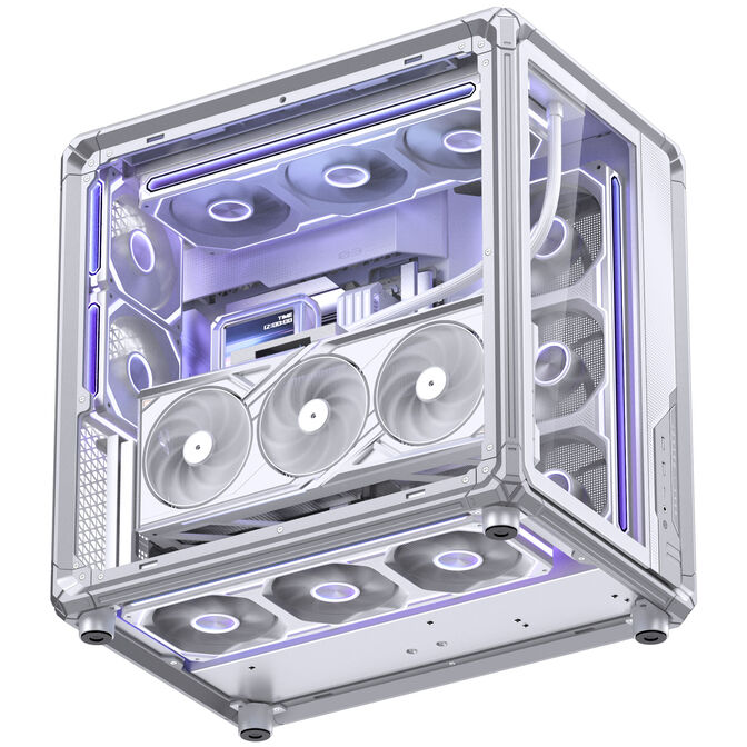 Caixa ATX Jonsbo X400 Vidro Temperado Curvo Branco image number 19